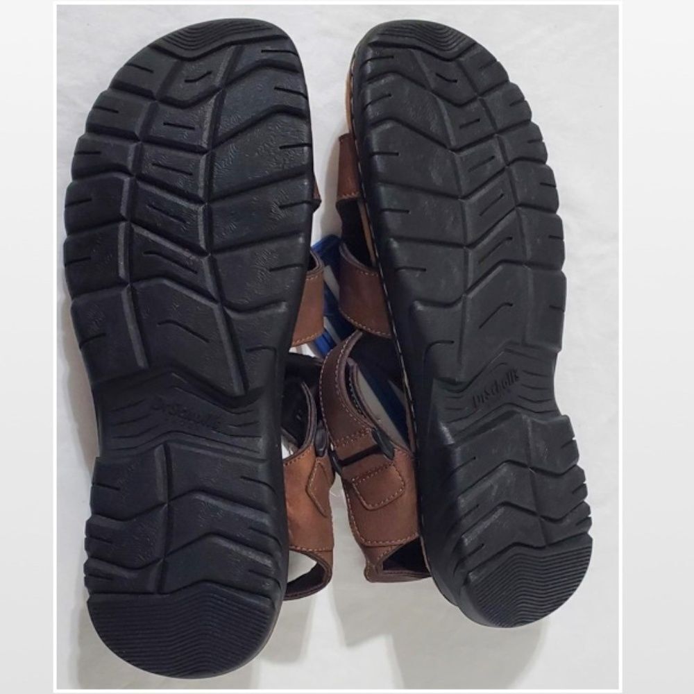 New Men Brown Fisherman Sandals Hiking Shoes Dr. Scholls Size 9 - Picture 13 of 16